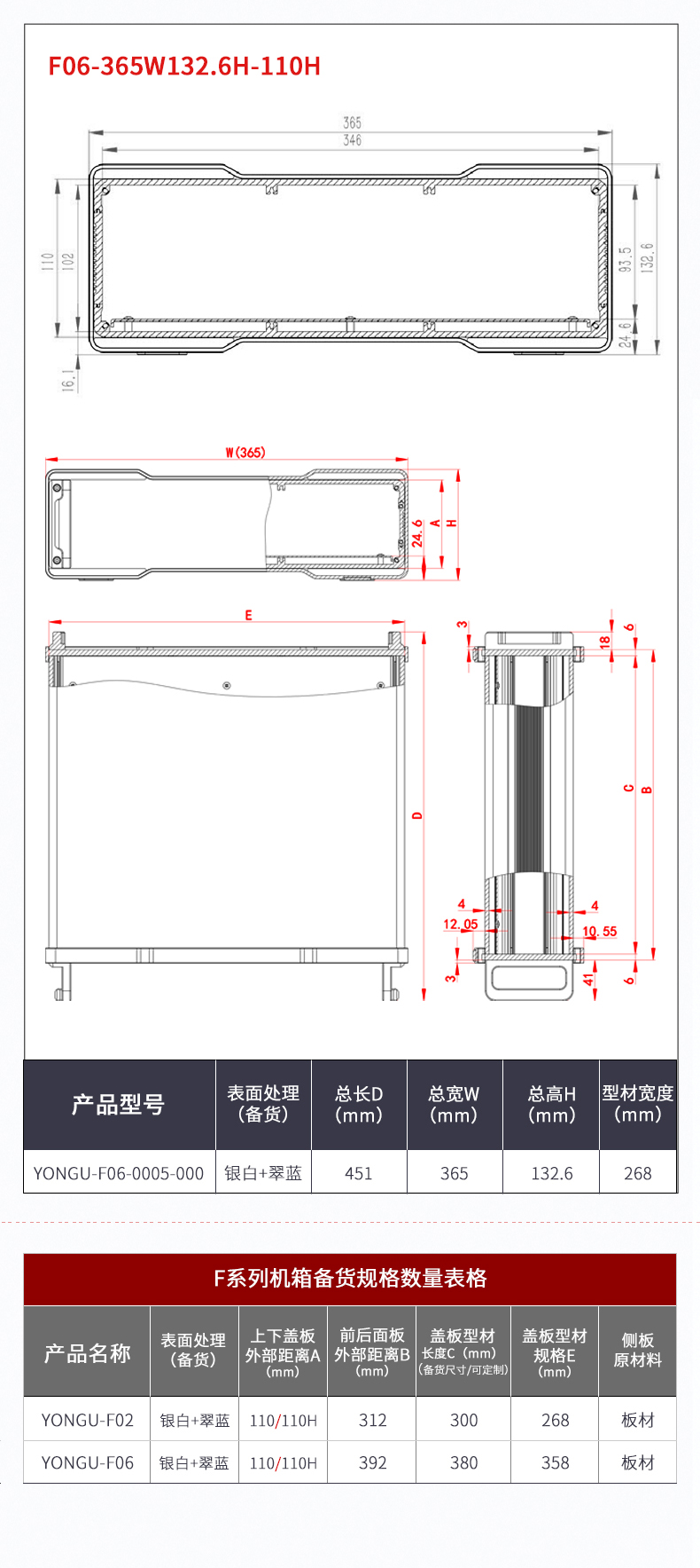 安防设备铝合金机箱