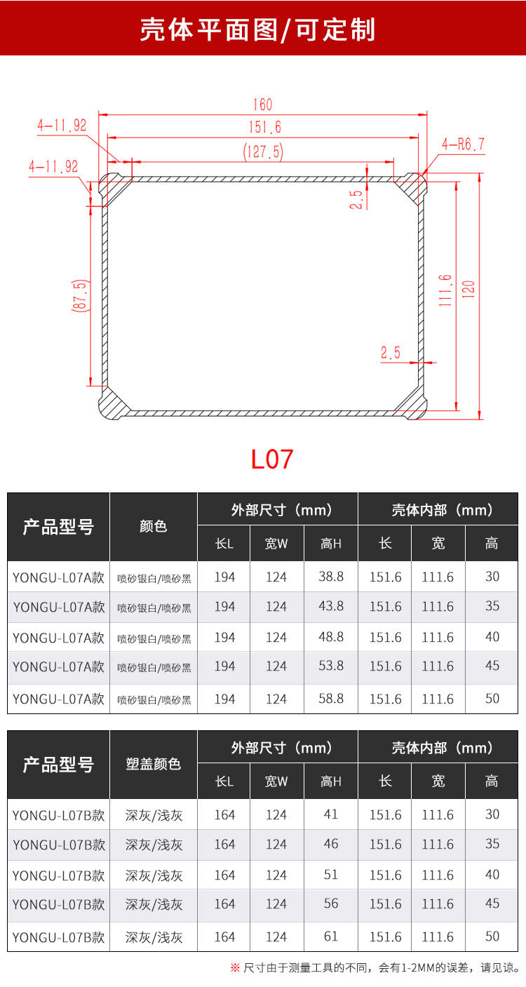 通讯设备防水铝外壳