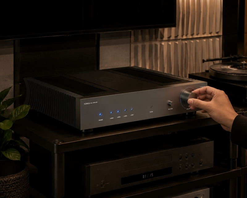 Hi-Fi 前级放大器铝外壳定制