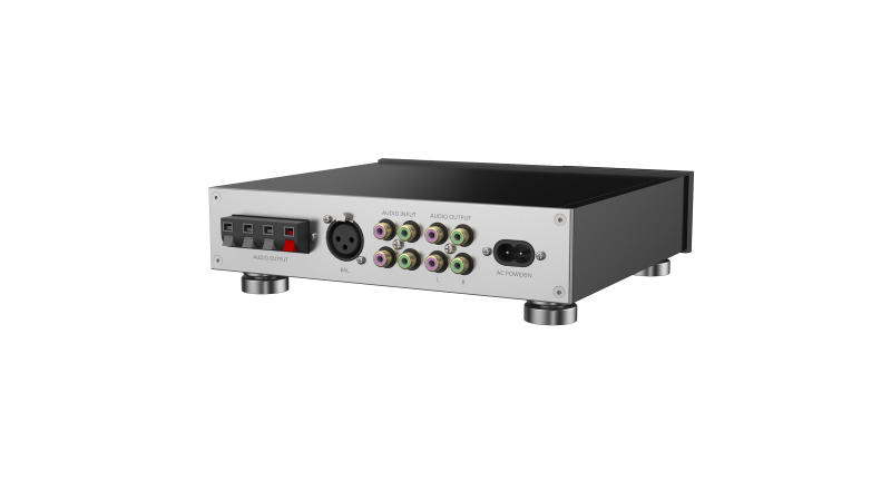HiFi 解码功放一体机外壳 后面板接口开孔设计