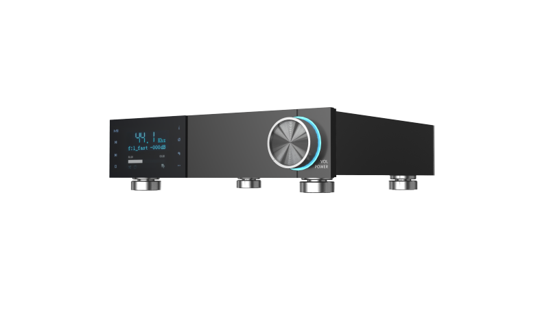 HiFi 解码功放一体机外壳 带避震脚